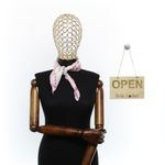 Fashion, accesorii si bijuterii - Femei - Accesorii femei - Esarfe si fulare femei - Batic de dama, 50 x 50 cm, ButicCochet, din satin, multicolor - ES2647 - Infinity.ro