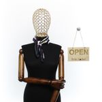 Fashion, accesorii si bijuterii - Femei - Accesorii femei - Esarfe si fulare femei - Batic de dama, 50 x 50 cm, ButicCochet, din satin, multicolor - ES2646 - Infinity.ro