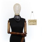 Fashion, accesorii si bijuterii - Femei - Accesorii femei - Esarfe si fulare femei - Batic de dama, 50 x 50 cm, ButicCochet, din satin, multicolor - ES2651 - Infinity.ro