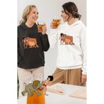 Fashion, accesorii si bijuterii - Femei - Imbracaminte femei - Hanorace femei - Hanorac Femei Cartea Junglei Mowgli King Louie, alb, marime 2XL - Infinity.ro