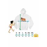 Fashion, accesorii si bijuterii - Femei - Imbracaminte femei - Hanorace femei - Hanorac Femei Cartea Junglei Mowgli King Louie, alb, marime 2XL - Infinity.ro