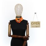 Fashion, accesorii si bijuterii - Femei - Accesorii femei - Esarfe si fulare femei - Batic de dama, 50 x 50 cm, ButicCochet, din satin, multicolor - ES2653 - Infinity.ro