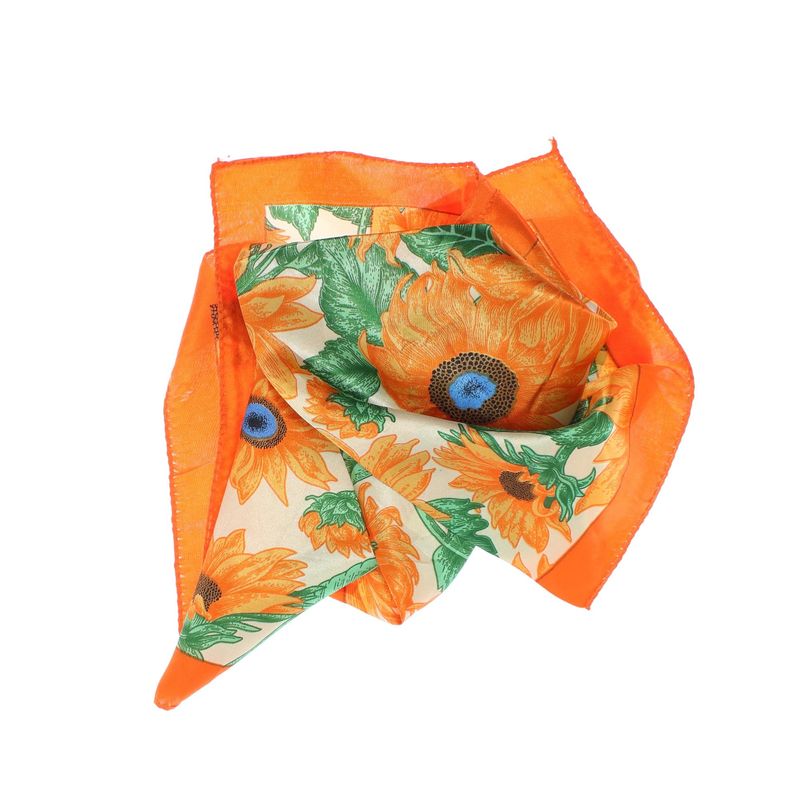 Fashion, accesorii si bijuterii - Femei - Accesorii femei - Esarfe si fulare femei - Batic de dama, 50 x 50 cm, ButicCochet, din satin, multicolor - ES2653 - Infinity.ro