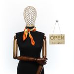 Fashion, accesorii si bijuterii - Femei - Accesorii femei - Esarfe si fulare femei - Batic de dama, 50 x 50 cm, ButicCochet, din satin, multicolor - ES2653 - Infinity.ro