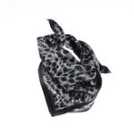 Fashion, accesorii si bijuterii - Femei - Accesorii femei - Esarfe si fulare femei - Batic de dama, 50x50 cm, Buticcochet, imprimeu stilizat, Negru - ES2468 - Infinity.ro