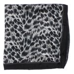 Fashion, accesorii si bijuterii - Femei - Accesorii femei - Esarfe si fulare femei - Batic de dama, 50x50 cm, Buticcochet, imprimeu stilizat, Negru - ES2468 - Infinity.ro