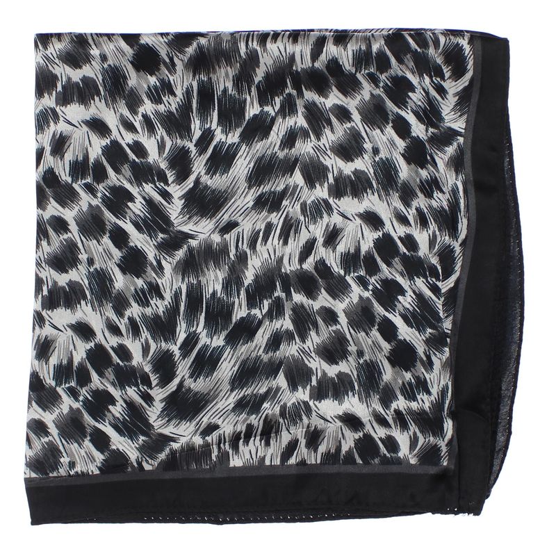 Fashion, accesorii si bijuterii - Femei - Accesorii femei - Esarfe si fulare femei - Batic de dama, 50x50 cm, Buticcochet, imprimeu stilizat, Negru - ES2468 - Infinity.ro
