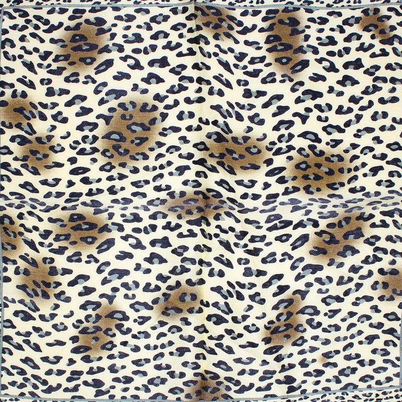Fashion, accesorii si bijuterii - Femei - Accesorii femei - Esarfe si fulare femei - Batic de dama, 50x50 cm, Buticcochet, imprimeu stilizat, Bej - ES2469 - Infinity.ro