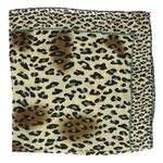 Fashion, accesorii si bijuterii - Femei - Accesorii femei - Esarfe si fulare femei - Batic de dama, 50x50 cm, Buticcochet, imprimeu stilizat, Bej - ES2469 - Infinity.ro