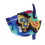 Fashion, accesorii si bijuterii - Femei - Accesorii femei - Esarfe si fulare femei - Batic de dama, 50x50 cm, Buticcochet, saten, imprimeu floral, Bleumarin - ES2675 - Infinity.ro