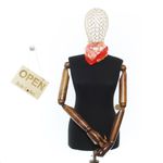 Fashion, accesorii si bijuterii - Femei - Accesorii femei - Esarfe si fulare femei - Batic de dama, 50 x 50 cm, ButicCochet, din satin, multicolor - ES3026 - Infinity.ro