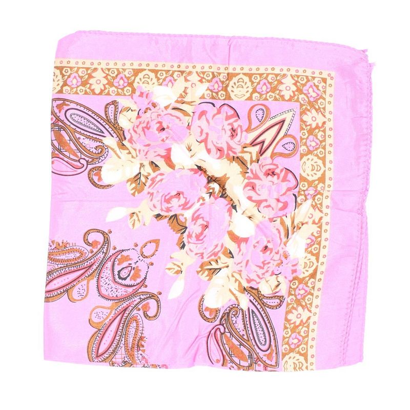 Fashion, accesorii si bijuterii - Femei - Accesorii femei - Esarfe si fulare femei - Batic de dama, 50 x 50 cm, ButicCochet, din satin, multicolor - ES3027 - Infinity.ro