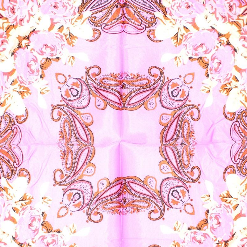 Fashion, accesorii si bijuterii - Femei - Accesorii femei - Esarfe si fulare femei - Batic de dama, 50 x 50 cm, ButicCochet, din satin, multicolor - ES3027 - Infinity.ro