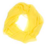 Fashion, accesorii si bijuterii - Femei - Accesorii femei - Esarfe si fulare femei - Esarfa de dama, uni, 40% matase 60% poliester, Galben - ES121 - Infinity.ro