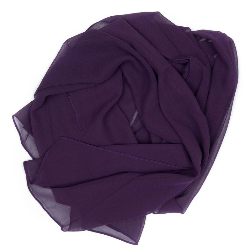Fashion, accesorii si bijuterii - Femei - Accesorii femei - Esarfe si fulare femei - Esarfa de dama, uni, 40% matase 60% poliester, Mov- ES122 - Infinity.ro