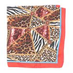 Fashion, accesorii si bijuterii - Femei - Accesorii femei - Esarfe si fulare femei - Batic de dama, 50 x 50 cm, ButicCochet, din satin, multicolor - ES3032 - Infinity.ro