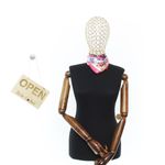 Fashion, accesorii si bijuterii - Femei - Accesorii femei - Esarfe si fulare femei - Batic de dama, 50 x 50 cm, ButicCochet, din satin, multicolor - ES3033 - Infinity.ro