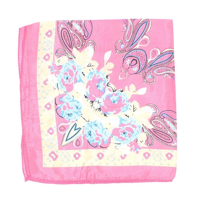 Fashion, accesorii si bijuterii - Femei - Accesorii femei - Esarfe si fulare femei - Batic de dama, 50 x 50 cm, ButicCochet, din satin, multicolor - ES3033 - Infinity.ro