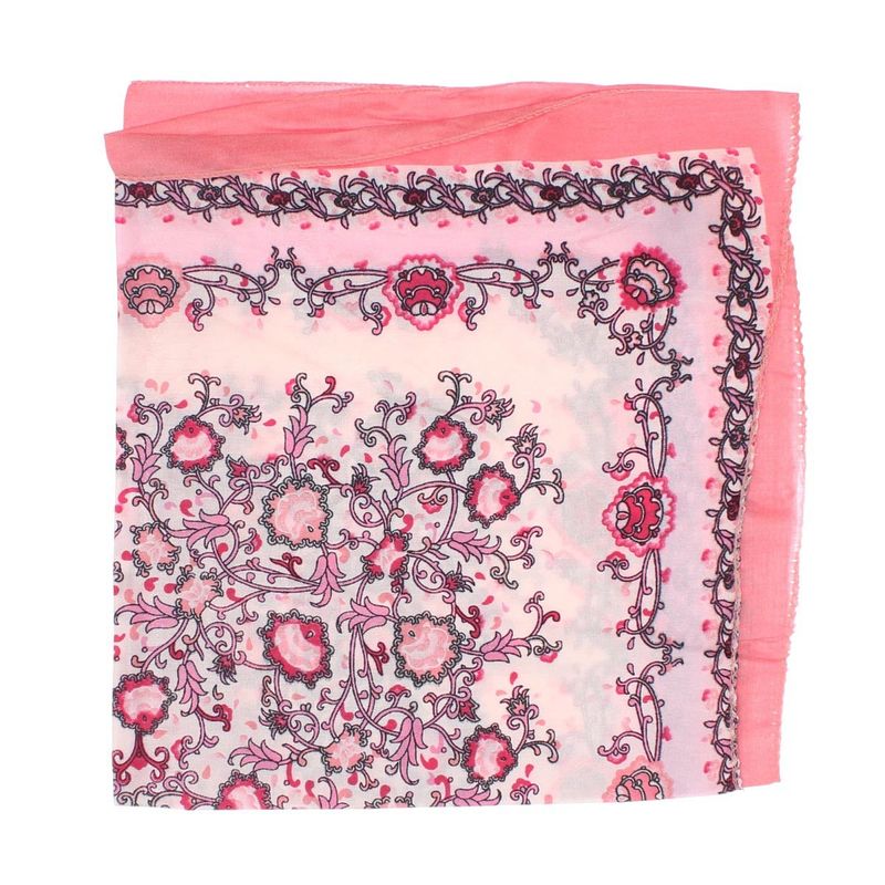 Fashion, accesorii si bijuterii - Femei - Accesorii femei - Esarfe si fulare femei - Batic de dama, 50 x 50 cm, ButicCochet, din satin, multicolor - ES3034 - Infinity.ro