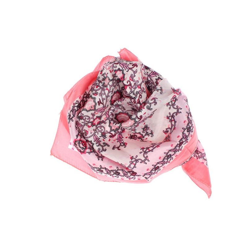 Fashion, accesorii si bijuterii - Femei - Accesorii femei - Esarfe si fulare femei - Batic de dama, 50 x 50 cm, ButicCochet, din satin, multicolor - ES3034 - Infinity.ro