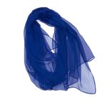 Fashion, accesorii si bijuterii - Femei - Accesorii femei - Esarfe si fulare femei - Esarfa de dama, uni, 40% matase 60% poliester, Albastru - ES477 - Infinity.ro