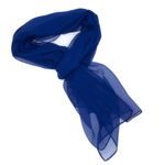 Fashion, accesorii si bijuterii - Femei - Accesorii femei - Esarfe si fulare femei - Esarfa de dama, uni, 40% matase 60% poliester, Albastru - ES477 - Infinity.ro