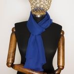 Fashion, accesorii si bijuterii - Femei - Accesorii femei - Esarfe si fulare femei - Esarfa de dama, uni, 40% matase 60% poliester, Albastru - ES477 - Infinity.ro