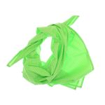 Fashion, accesorii si bijuterii - Femei - Accesorii femei - Esarfe si fulare femei - Batic de dama, 65x65 cm, ButicCochet, din bumbac, cu buline, Verde - ES3043 - Infinity.ro