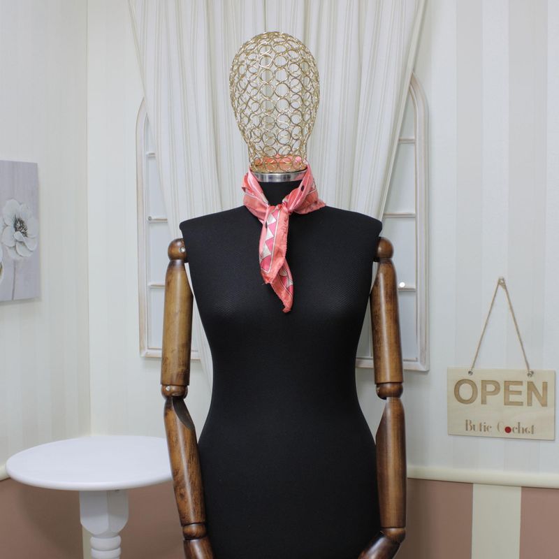 Fashion, accesorii si bijuterii - Femei - Accesorii femei - Esarfe si fulare femei - Batic de dama, 50x50 cm, Buticcochet, Roz, imprimeu cu catelusi - ES1148 - Infinity.ro
