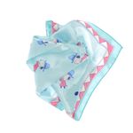 Fashion, accesorii si bijuterii - Femei - Accesorii femei - Esarfe si fulare femei - Batic de dama, 50x50 cm, Buticcochet, Albastru, imprimeu cu catelusi - ES1149 - Infinity.ro