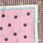 Fashion, accesorii si bijuterii - Femei - Accesorii femei - Esarfe si fulare femei - Batic de dama, 50x50 cm, Buticcochet, imprimeu cu buline, Roz - ES1153 - Infinity.ro