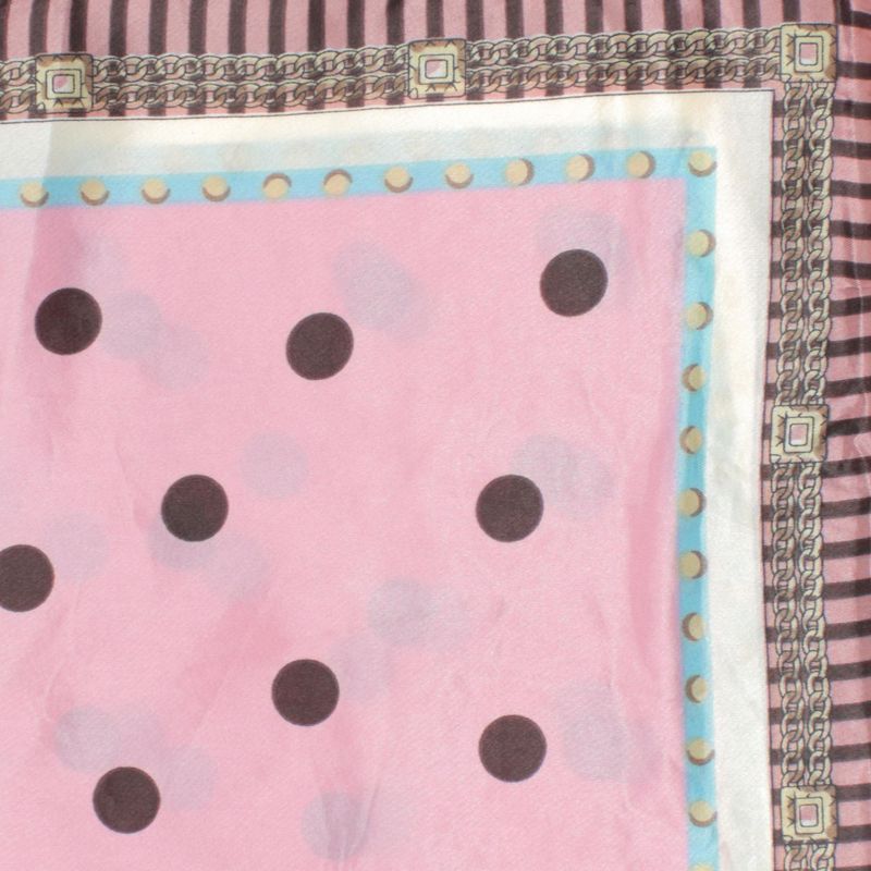 Fashion, accesorii si bijuterii - Femei - Accesorii femei - Esarfe si fulare femei - Batic de dama, 50x50 cm, Buticcochet, imprimeu cu buline, Roz - ES1153 - Infinity.ro