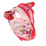 Fashion, accesorii si bijuterii - Femei - Accesorii femei - Esarfe si fulare femei - Batic de dama, 50x50 cm, Buticcochet, cu imprimeu floral stilizat, Roz - ES1409 - Infinity.ro