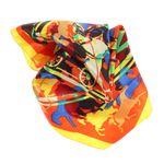 Fashion, accesorii si bijuterii - Femei - Accesorii femei - Esarfe si fulare femei - Batic de dama, 50x50 cm, Buticcochet, cu imprimeu stilizat, Multicolor - ES1408 - Infinity.ro