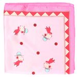 Fashion, accesorii si bijuterii - Femei - Accesorii femei - Esarfe si fulare femei - Batic de dama, 50x50 cm, Buticcochet, saten, imprimeu cu catei, Roz - ES1713 - Infinity.ro