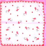 Fashion, accesorii si bijuterii - Femei - Accesorii femei - Esarfe si fulare femei - Batic de dama, 50x50 cm, Buticcochet, saten, imprimeu cu catei, Roz - ES1713 - Infinity.ro