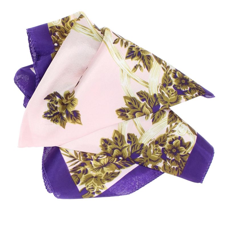 Fashion, accesorii si bijuterii - Femei - Accesorii femei - Esarfe si fulare femei - Batic de dama, 50x50 cm, Buticcochet, saten, imprimeu floral, Roz - ES1727 - Infinity.ro