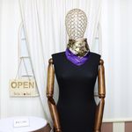 Fashion, accesorii si bijuterii - Femei - Accesorii femei - Esarfe si fulare femei - Batic de dama, 50x50 cm, Buticcochet, saten, imprimeu floral, Roz - ES1727 - Infinity.ro