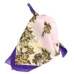 Fashion, accesorii si bijuterii - Femei - Accesorii femei - Esarfe si fulare femei - Batic de dama, 50x50 cm, Buticcochet, saten, imprimeu floral, Roz - ES1727 - Infinity.ro