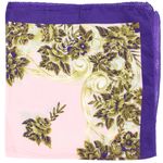 Fashion, accesorii si bijuterii - Femei - Accesorii femei - Esarfe si fulare femei - Batic de dama, 50x50 cm, Buticcochet, saten, imprimeu floral, Roz - ES1727 - Infinity.ro