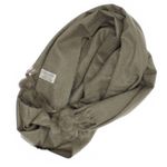 Fashion, accesorii si bijuterii - Femei - Accesorii femei - Esarfe si fulare femei - Esarfa de dama, 100% lana casmir, Kaki, cu ciucuri din blanita, 190 x 70 cm - ES818 - Infinity.ro