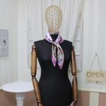 Fashion, accesorii si bijuterii - Femei - Accesorii femei - Esarfe si fulare femei - Esarfa de dama, Buticcochet, dimensiune 60x60 cm, cu imprimeu mandala, Mov - ES1215 - Infinity.ro