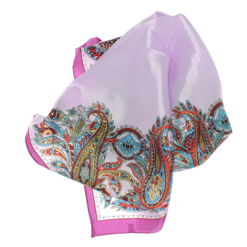 Fashion, accesorii si bijuterii - Femei - Accesorii femei - Esarfe si fulare femei - Esarfa de dama, Buticcochet, dimensiune 60x60 cm, cu imprimeu mandala, Mov - ES1215 - Infinity.ro