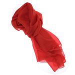 Fashion, accesorii si bijuterii - Femei - Accesorii femei - Esarfe si fulare femei - Esarfa de dama, Buticcochet, 100% matase, 180 x 90 cm, Rosu- ES1141 - Infinity.ro