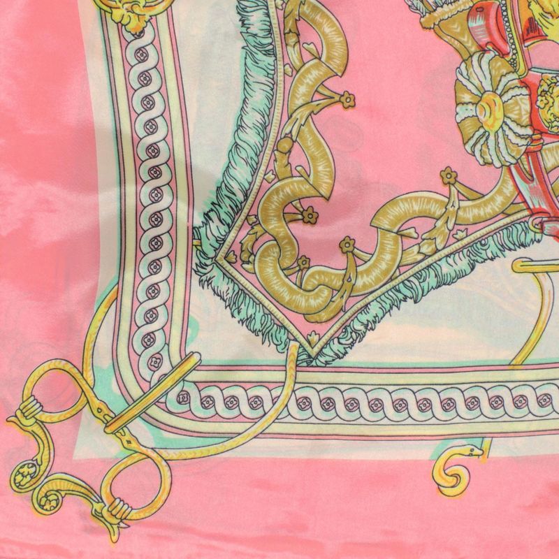 Fashion, accesorii si bijuterii - Femei - Accesorii femei - Esarfe si fulare femei - Esarfa de dama, Buticcochet, dimensiune 60x60 cm, cu imprimeu stilizat, Roz pal - ES1231 - Infinity.ro