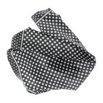 Fashion, accesorii si bijuterii - Femei - Accesorii femei - Esarfe si fulare femei - Esarfa de dama, Buticcochet, dimensiune 60x60 cm, Negru cu buline albe - ES1222 - Infinity.ro