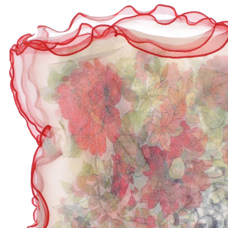 Fashion, accesorii si bijuterii - Femei - Accesorii femei - Esarfe si fulare femei - Esarfa de dama, Buticcochet, 60x60 cm, 40% matase 60% poliester, cu imprimeu floral, Crem - ES1239 - Infinity.ro