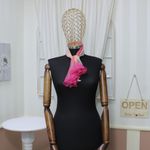 Fashion, accesorii si bijuterii - Femei - Accesorii femei - Esarfe si fulare femei - Esarfa de dama, Buticcochet, 60x60 cm, 40% matase 60% poliester, cu imprimeu floral, Roz - ES1249 - Infinity.ro