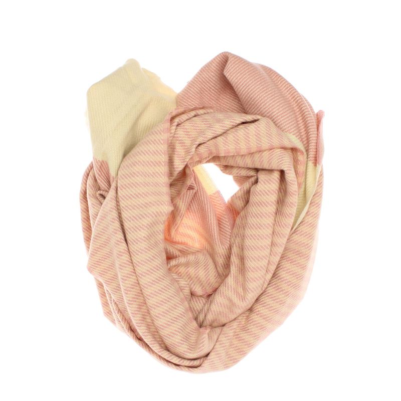 Fashion, accesorii si bijuterii - Femei - Accesorii femei - Esarfe si fulare femei - Esarfa de dama, ButicCochet, din casmir, cu ciucuri din blanita, 200 x 75 cm, Roz - ES1505 - Infinity.ro