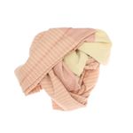 Fashion, accesorii si bijuterii - Femei - Accesorii femei - Esarfe si fulare femei - Esarfa de dama, ButicCochet, din casmir, cu ciucuri din blanita, 200 x 75 cm, Roz - ES1505 - Infinity.ro